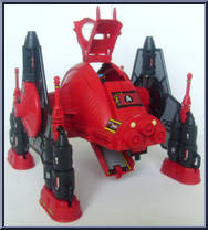 Roboskull with Red Wolf from Action Force - Red Shadows Accessories manufactured by Palitoy [Loose]
