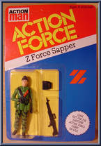 Sapper from Action Force - Z Force manufactured by Palitoy [Front]