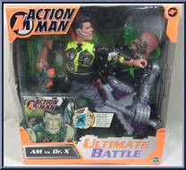 AM vs Dr. X (Ultimate Battle) from Action Man - Basic Series manufactured by Hasbro [Front]