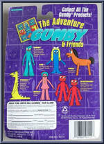 Gumby / Minga from Adventures of Gumby and Friends - Miniature Superflexibles manufactured by Trendmasters [Back]