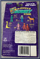 Gumby from Adventures of Gumby and Friends - Superflexible Key Rings manufactured by Trendmasters [Back]