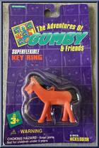 Pokey from Adventures of Gumby and Friends - Superflexible Key Rings manufactured by Trendmasters [Front]