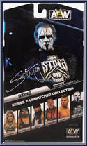 Sting from AEW - Unmatched - Series  2 manufactured by Jazwares [Back]