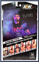Wheeler Yuta from AEW - Unmatched - Series  9 manufactured by Jazwares [Back]