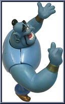 Genie (Flip Head) from Aladdin - Basic Series manufactured by Mattel [Loose]