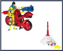 Ira Kane's Mutant Catcher Fighter Cycle from Alienators:  Evolution Continues - Vehicles manufactured by Bandai [Loose]