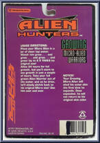 Red Alien from Alien Hunters - Growing Micro manufactured by Trendmasters [Back]
