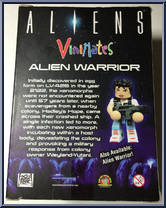 Alien Warrior (Glow in the Dark) from Alien - Minimates - Vinimates manufactured by Diamond Select [Back]