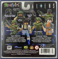 Cpl. Dietrich / Colonist Mary from Alien - Minimates - Wave 1 manufactured by Diamond Select [Back]