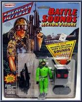 Neon Green Camo Suit from American Defense - Battle Sounds manufactured by Remco [Front]