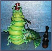 Caterpillar (Flatter green, Striped tail) from American McGee's Alice - Series 1 manufactured by Milo's Workshop [Loose]