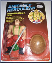 Red Pants / Green Suspenders / Bald from Amicable Herculean - Basic Series manufactured by Unknown [Front]