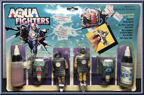 Tan Fighter / Yellow Fighter from Aqua Fighters - 2-Packs manufactured by Remco [Front]