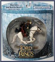 Legolas and Gimli on Horseback from Armies of Middle Earth - Warriors and Battle Beasts - Wave 2 manufactured by Play Along [Front]