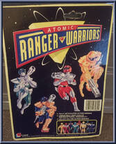Black Warrior from Atomic Ranger Warriors - 6" Scale - Carded manufactured by Lanard Toys [Back]