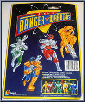 Red Warrior from Atomic Ranger Warriors - 6" Scale - Carded manufactured by Lanard Toys [Back]