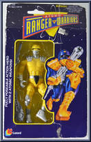 Yellow Warrior from Atomic Ranger Warriors - 6" Scale - Boxed manufactured by Lanard Toys [Front]