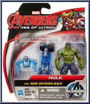 Hulk Vs Sub-Ultron 003 from Avengers - Age of Ultron - 2.5" Sub-Ultron Packs manufactured by Hasbro [Front]