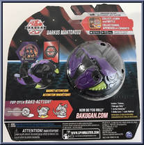 Darkus Mantonoid from Bakugan - Battle Planet - Deka manufactured by Spinmaster [Back]