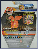 Pyrus Dragonoid from Bakugan - Geogan Rising - Core manufactured by Spinmaster [Back]