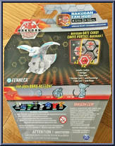 Haos Fenneca from Bakugan - Geogan Rising - Core manufactured by Spinmaster [Back]