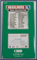 Chan Ho Park from Baseball Headliners - 1999 Season - XL manufactured by Corinthian [Back]
