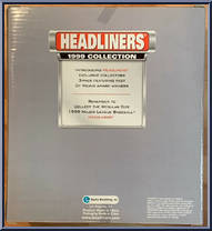 Cy Young Winners from Baseball Headliners - 1999 Season manufactured by Corinthian [Back]