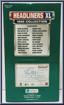 Mark McGwire from Baseball Headliners - 1999 Season - XL manufactured by Corinthian [Back]