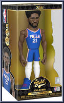 Joel Embid (76ers) (Blue Jersey) from Basketball - Vinyl Gold - 12" Scale manufactured by Funko [Front]