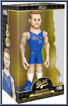 Luka Doncic (Mavericks) (Blue Jersey) from Basketball - Vinyl Gold - 12" Scale manufactured by Funko [Front]