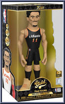 Trae Young (Hawks) (Black Jersey) from Basketball - Vinyl Gold - 12" Scale manufactured by Funko [Front]