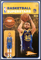 Stephen Cury (Warriors) from Basketball Superstars - Basic Series manufactured by Super7 [Front]