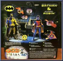 Batman (Zipline) & Robin (Battle Board) from Batman - Comics - 2-Packs manufactured by Mattel [Back]