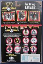 Batman (Tri Wing) from Batman - Crime Squad - Adventures of Batman & Robin manufactured by Kenner [Back]