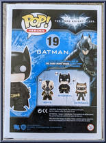 Batman (Patina) from Batman - Dark Knight Rises Pop! manufactured by Funko [Back]