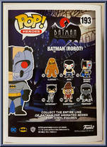Batman (Robot) (Half Robot Head) from Batman - Batman Animated Series Pop! manufactured by Funko [Back]