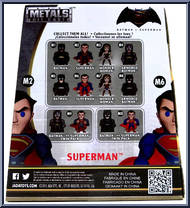 Superman from Batman v Superman - Metals Die Cast manufactured by Jada Toys [Back]
