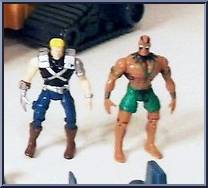 MegaRig Featuring Rebel Heroes Tracer & Razor from Battle Builders - System 4000 manufactured by Toy Biz [Loose]
