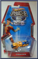 Chopper (Blue Wheels) from Battle Force 5 - Fused manufactured by Mattel [Front]