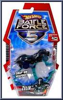 Zelix from Battle Force 5 - Snap-On Weapons manufactured by Mattel [Front]