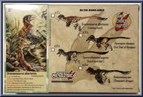 Dromaeosaurus albertensis (Orange) from Beasts of the Mesozoic - Raptor Series manufactured by Creative Beast Studio [Back]