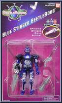Blue Stinger Beetleborg (Spinning Drill) from Beetleborgs - Action Features manufactured by Bandai [Front]