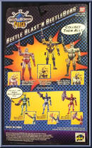 Green Hunter BeetleBorg from Beetleborgs Metallix - Beetle Blast'n Beetleborgs manufactured by Bandai [Back]