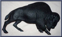 Buffalo (Black) (Mexico) from Best of the West - Reissue Figures manufactured by Marx [Loose]