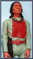 Chief Cherokee (Cream, Red Acc) from Best of the West - Int'l Spain Variations manufactured by Marx [Loose]