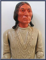 Chief Cherokee (Cream, Red Acc) from Best of the West - Johnny West Adventure manufactured by Marx [Loose]