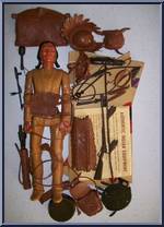 Chief Cherokee & Tepee (2nd Gen) from Best of the West - Johnny West - Combos manufactured by Marx [Loose]