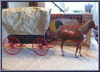 Covered Wagon & Wheeled Horse Action Figure
