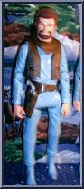 Dangerous Dan (Flocked Brown Maddox, Lght Blue) (Canada) from Best of the West - Int'l Character Exclusives manufactured by Marx [Loose]