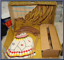 Fort Apache Fighters: Geronimo, Black Storm Cloud, Tepee from Best of the West - Playset Combos manufactured by Marx [Loose]